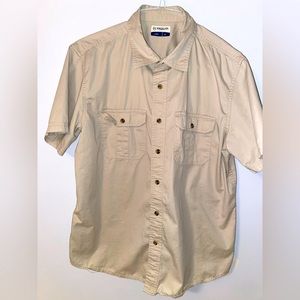 Magellan Outdoors Mens Lrg Relaxed Fit Ventilated Fishing Stain Resistant Shirt